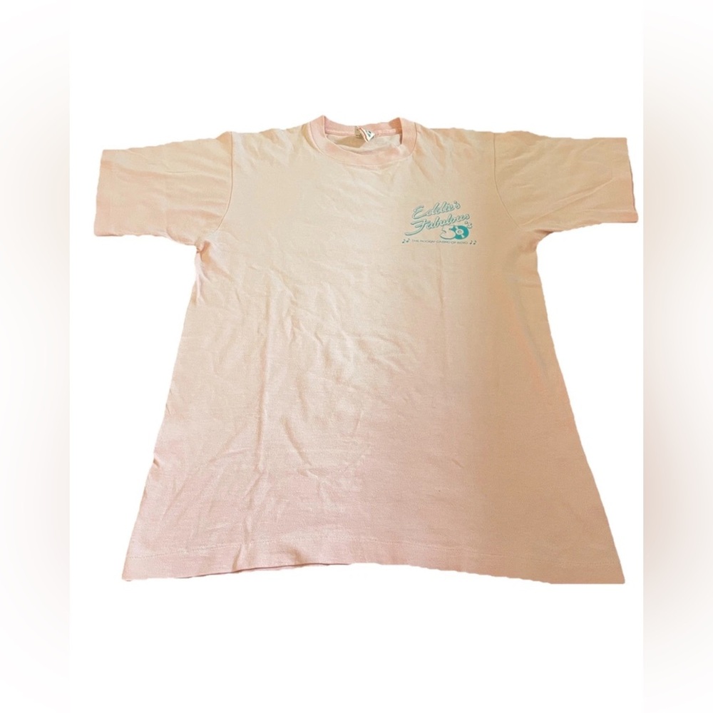 Vintage Men’s Eddie’s Fabulous Casino  Reno Nevada Pink Size M
